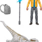 Mattel Jurassic World: Chaos Theory Set with 2 Action Figures, Encounter Pack with 3.75-inch Scale Darius & Atrociraptor Ghost Plus 2 Accessories