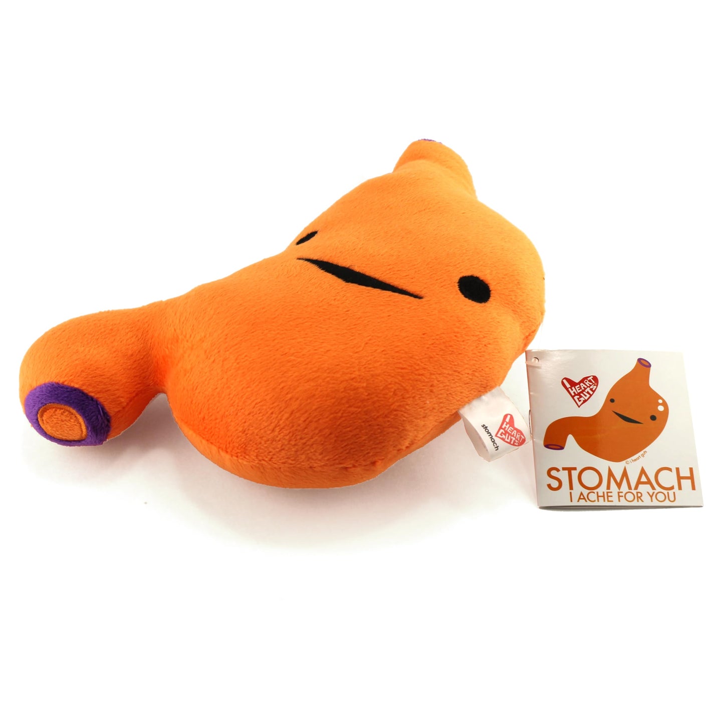 I Heart Guts Stomach Plush - I Ache for You! - 9" Cute Educational Organ Toy for Crohn’s Disease, IBS, GI Doctor - Funny Get Well Gift for Nurse