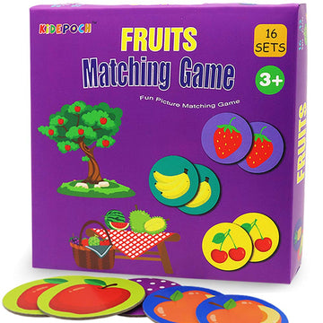 KiDEPOCH Memory Match Game - 16 Matching Pairs Preschool Memory Games Featuring Barnyard Element, Non Toxic Educational Memory Matching Game, Perfect