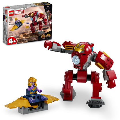 LEGO Marvel Iron Man Hulkbuster vs. Thanos 76263 Building Toy Set with Thanos and Iron Man Figures, Hulkbuster Toy with Posable Mech for Super Hero
