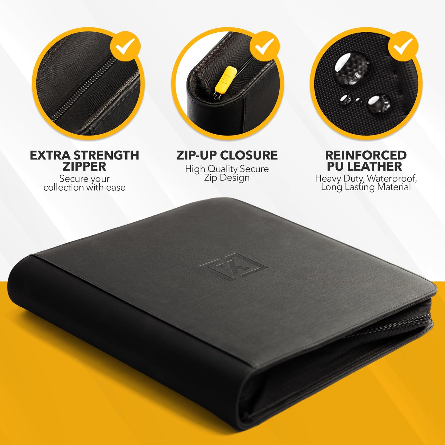 X PRO Graded Card Binder - Holds 60 Graded Slabs, Suitable for PSA and CGC Slabs | 6 Pocket Slab Binder Design | Ringless PSA Slab Binder | PSA Slab