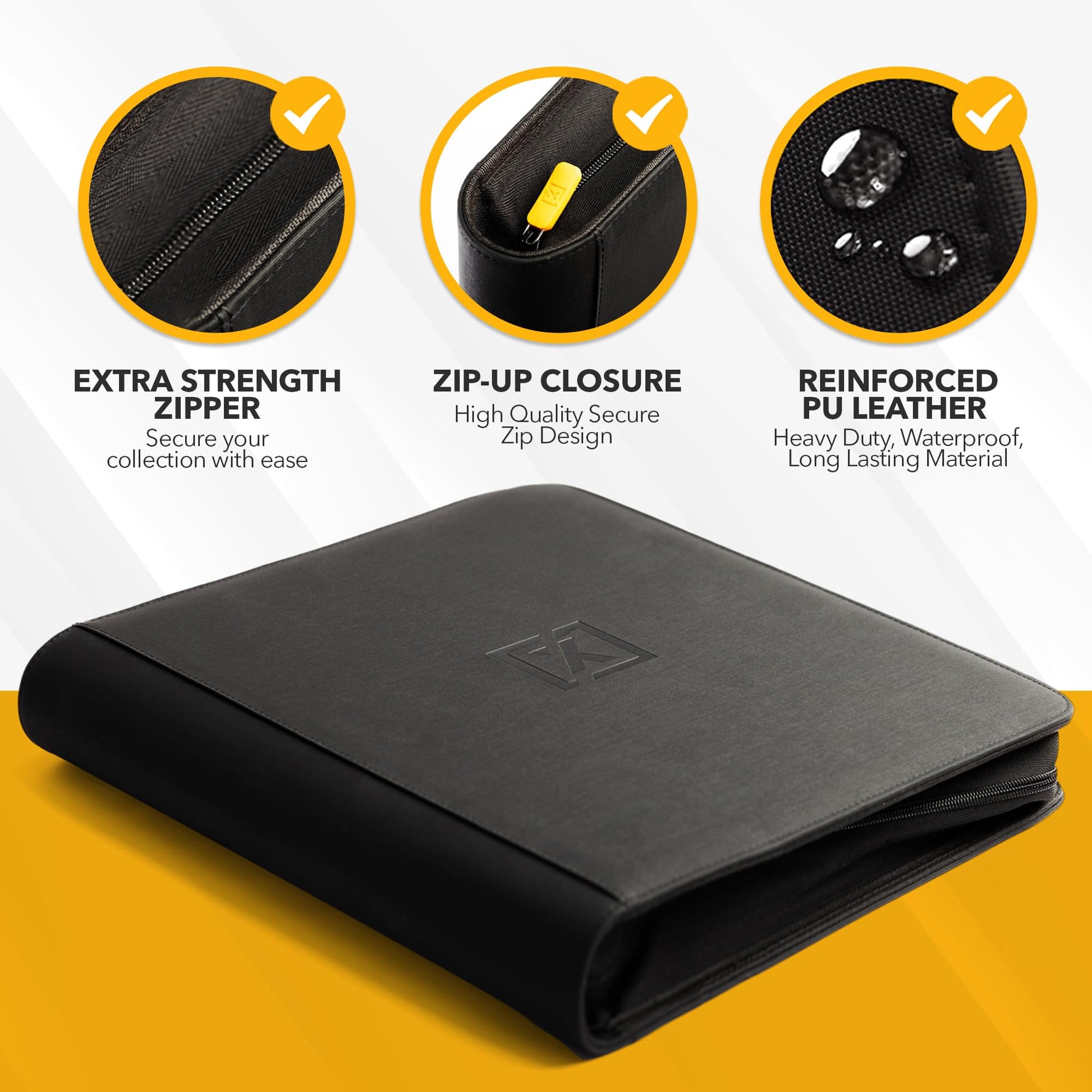 X PRO Graded Card Binder - Holds 60 Graded Slabs, Suitable for PSA and CGC Slabs | 6 Pocket Slab Binder Design | Ringless PSA Slab Binder | PSA Slab
