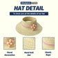 17cm&15cm Dolls Clothes, Adorable Chic Series for 17cm&15cm Dolls (NO Doll), 3-Piece Doll Outfit with Accessories - Wordy Jeans + Flowered Flat hat +