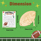 Pzhgoct Football Party Favors - 12 PCS Football Birthday Party Favors Wooden Painting Crafts Kits with Cards - Sport Themed Goodie Bags Stuffers Gifts