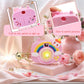 TimDtvo 18inch American Doll Clothes and Accessories, Including Travel Suitcase, Clothes, Shoes, Sunglasses, Camera, Passport, Stickers,Phone Travel