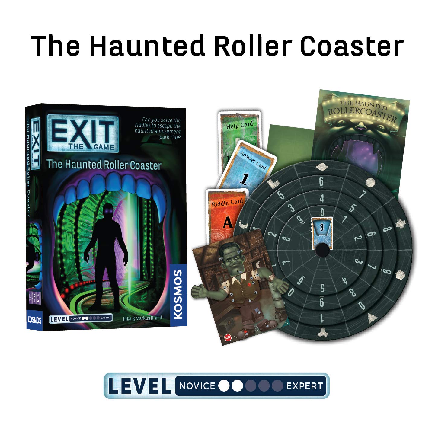 EXIT: The Game 4-Pack Escape Room | Beginner Bundle | Haunted Roller Coaster, Sunken Treasure, Mysterious Museum, House of Riddles | Family-Friendly