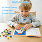 HEGYINI Pixel Art Kit for Kids Ages 5-8-12 - STEM Building Toy with 400+ Colorful Cubes & Challenge Cards | Fine Motor Skills, Math & Coding
