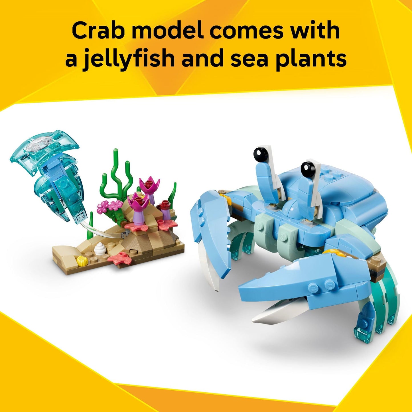LEGO Creator 3 in 1 Sea Animals: Beautiful Dolphins Building Toy for Girls, Boys, & Kids, Ages 8+ - Gift for Birthdays - Build a Dolphin, Seahorse, or