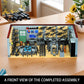 Army Military Base Building Blocks Set Toy, with 6 Police Figures and Swat TeamWeapons Pack,Compatible with Lego Armory Battle Brick,Suitable