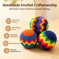3 Pack Handmade Knitted Footbags, Hacky Kick Sack Balls for Adults