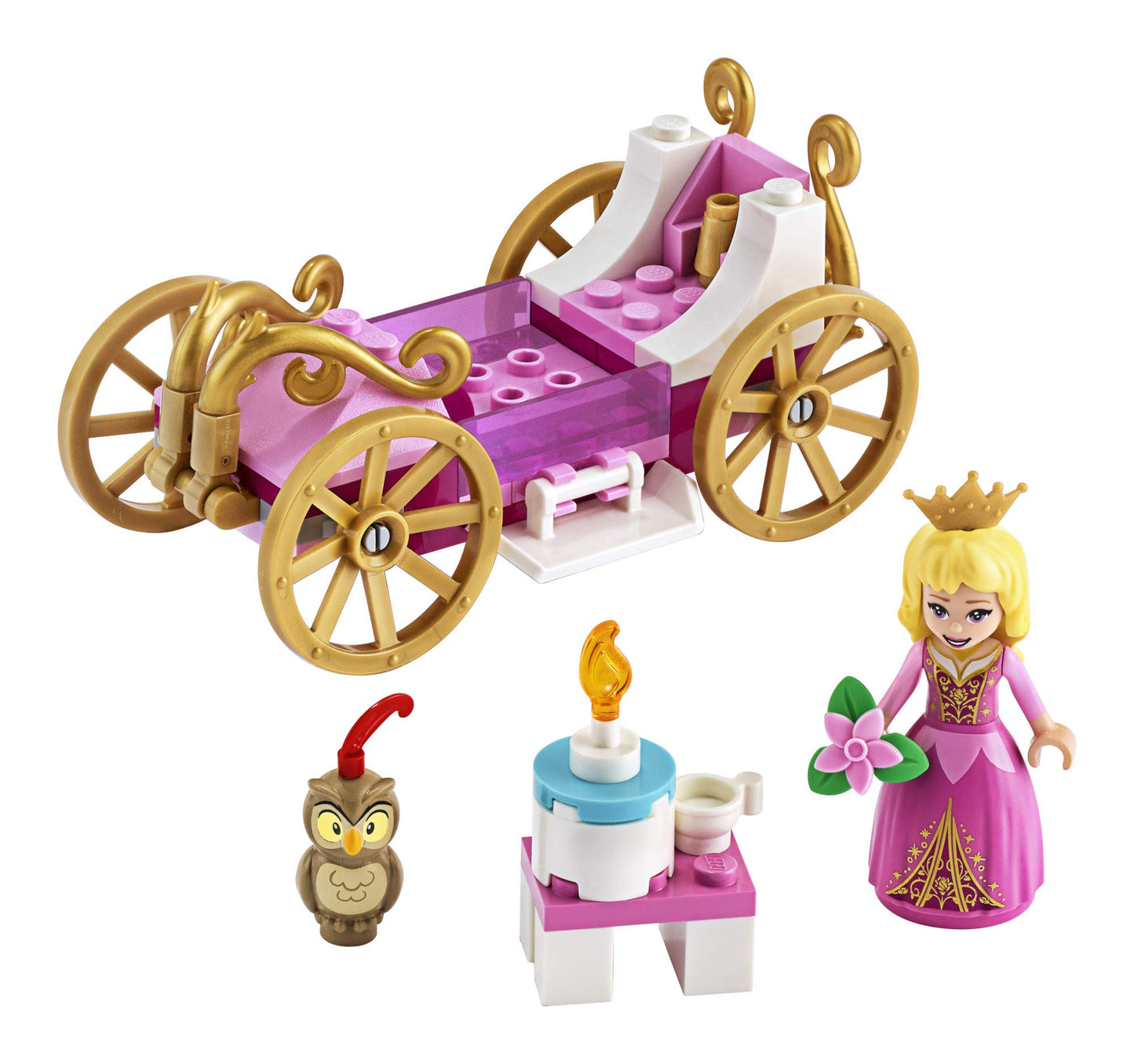 LEGO Disney Aurora’s Royal Carriage 43173 Creative Princess Building Kit, New 2020 (62 Pieces)