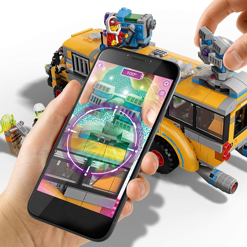 LEGO Hidden Side Paranormal Intercept Bus 3000 70423 Augmented Reality (AR) Building Kit with Toy Bus, Toy App Allows for Endless Creative Play with
