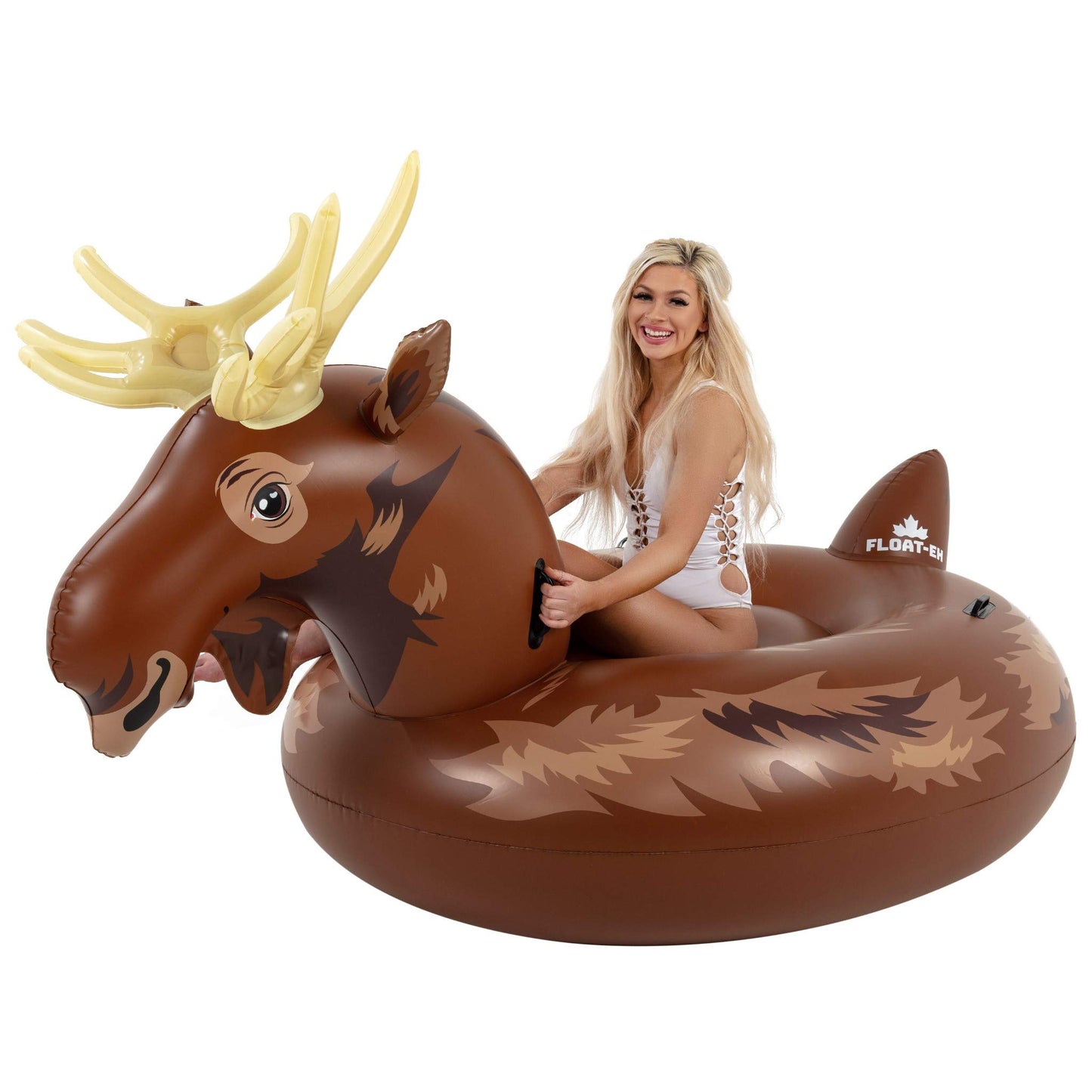 FLOAT-EH Moose Pool Float for Adults - Beach Floats are Thick, Durable, and Vinyl Designed - Inspired by The North