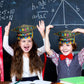 30 Pcs Preschool Paper Graduation Crown for Kids Colorful Adjustable Paper