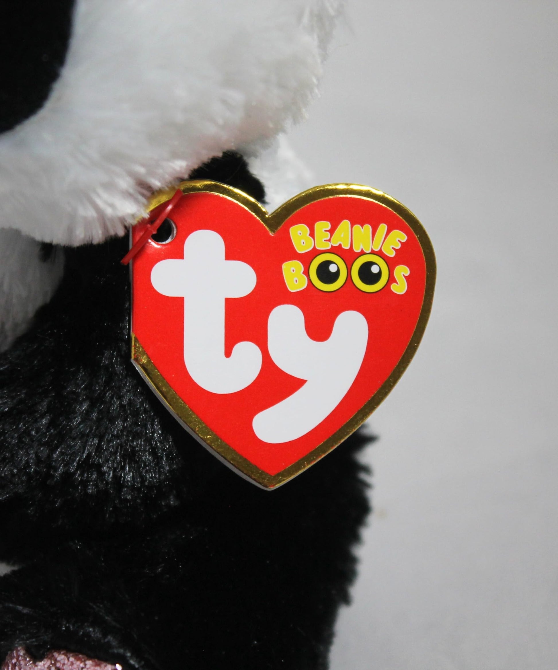 Ty Beanie Boo's-Plush Esme The Panda 15cm-TY36538, TY36538, White, Black, Pink, Small