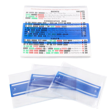 Mahjong Card Line Positioning Set (4Pcs Mahjong Line Finder and 4Pcs Card Sleeve) Applicable for 2026, Quickly Track Line Guides, Easy to Remove