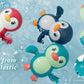 DUCKBOXX XX Bath Toys Wind up Backstroke Swimming Penguins for Kids 18M+ (3pcs)