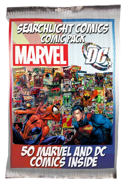 Searchlight Comics 50 Comic bundle with 25 Marvel and 25 DC Comics