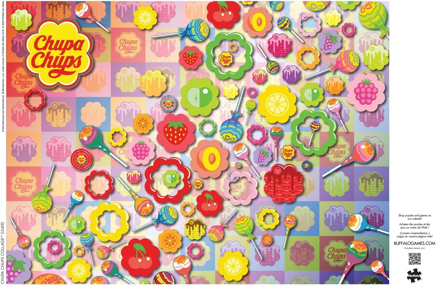 CEACO - Chupa Chups - Chupa Chups Collage - 1000 Piece Jigsaw Puzzle for Adults - Challenging Puzzle Perfect for Game Nights - Finished Puzzle Size is