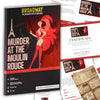 Murder at The Moulin Rouge | Glamorous 1920s Paris Themed Murder Mystery Game Kit | Party Game for Adults and Teens | Flexible 4-20+ Players