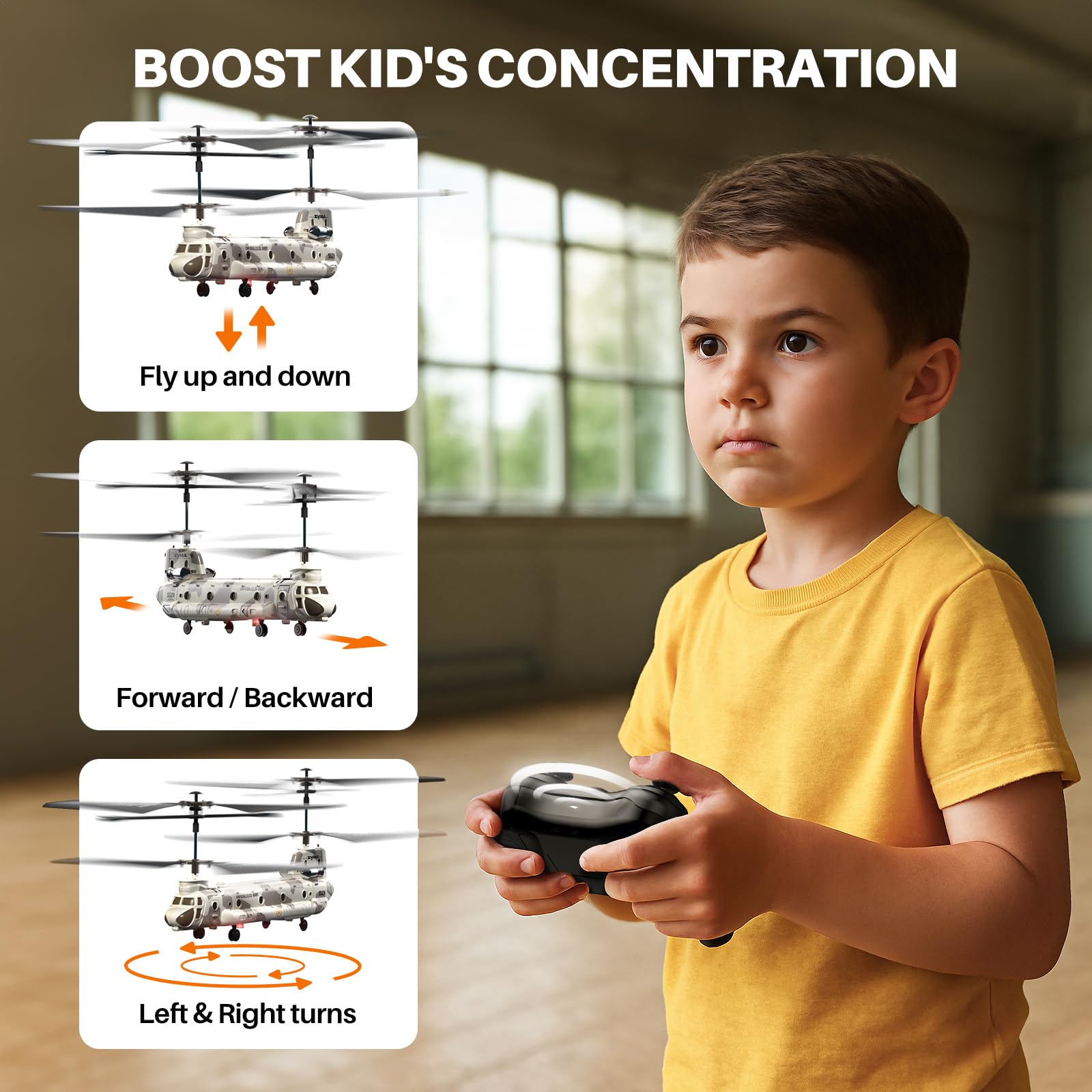 SYMA S52H Military Transport RC Helicopter for Kids, Altitude Hold
