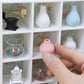 iLAND Doll House Accessories and Furniture 5pcs Trinket Display Shelf with Miniature Vase Dollhouse Furniture and 1/12 Scale Accessories Mini