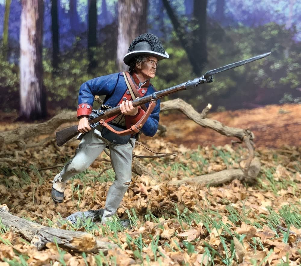 W. Britain American Revolution 16109 Wayne's Legion Infantryman Charging No.1 1794 1:30 Scale Metal