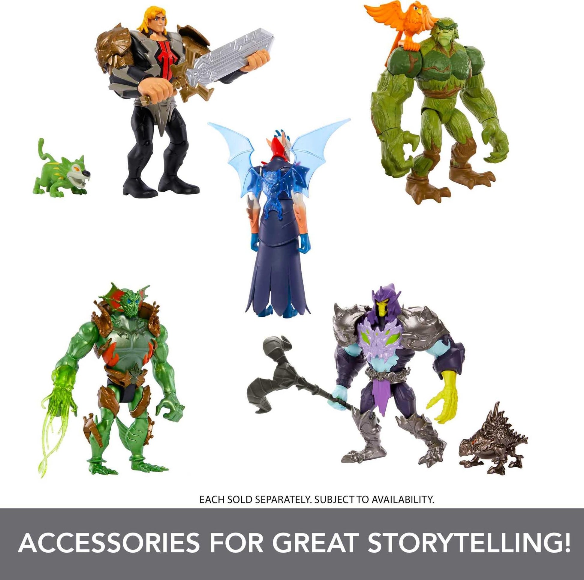 Masters of the Universe and He-Man Toy, Skeletor Savage Eternia MOTU Collectible Action Figure with Accessories
