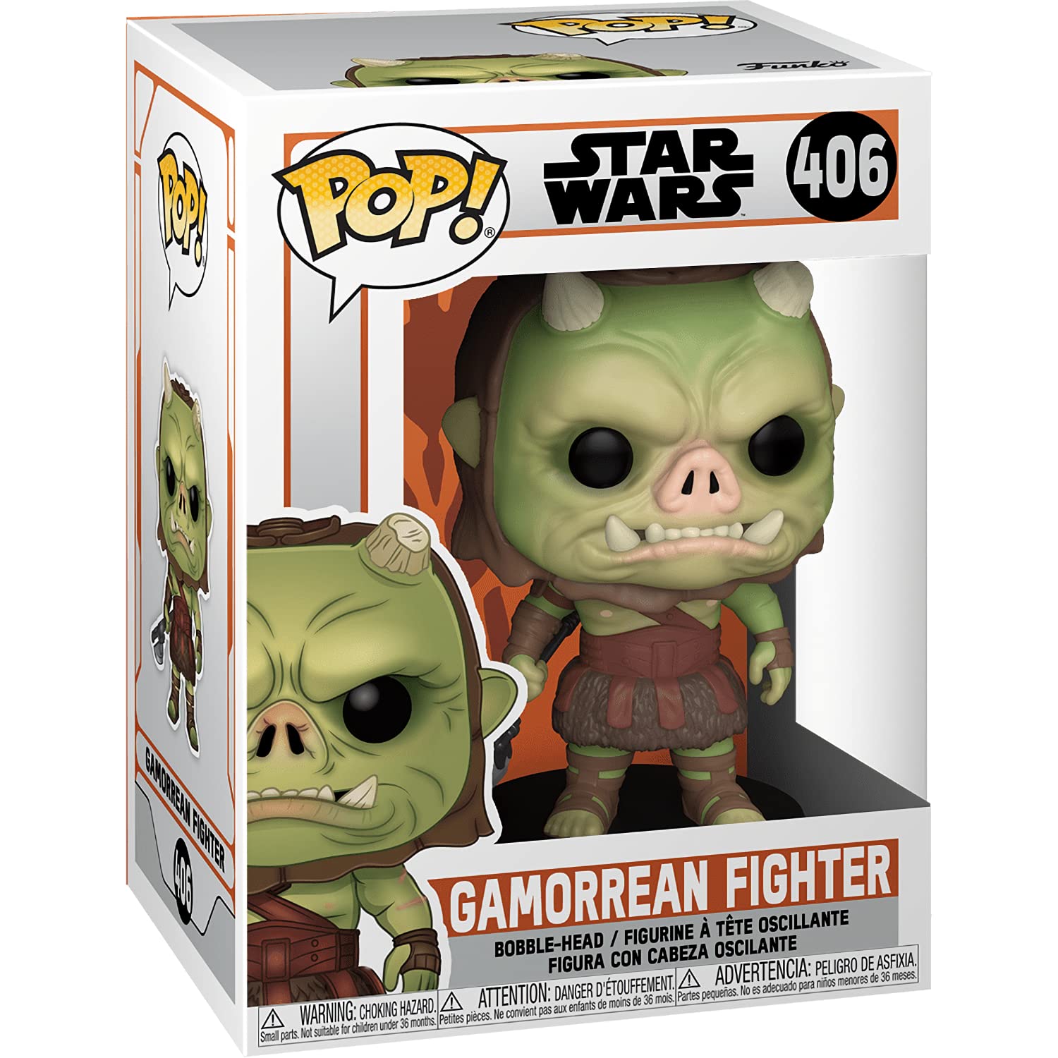 Gamorrean Fighter: Fun ko P o p ! Vinyl Figurine Bundle with 1 Compatible 'ToysDiva' Graphic Protector (406-50964 - B)