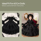 Fenteer 1/3 BJD SD Doll Outfits, Black Lolita Princess Dress, with Lace and Headwear for 60cm Night Lolita Dolls