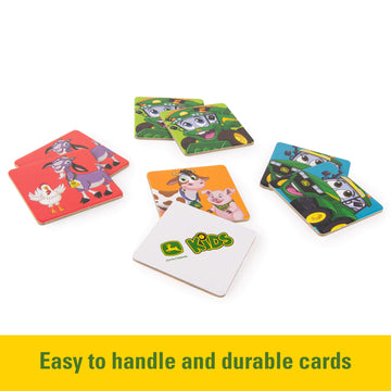 John Deere Kids Matching Game - Farm Themed Memory Game for Toddlers and Kids - John Deere Toys - Preschool Games and Learning Activities - 27 Matches