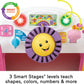 Fisher-Price Baby Learning Toy Laugh & Learn Crawl Around Car Activity Center with Smart Stages for Infants Ages 6+ Months, Pink