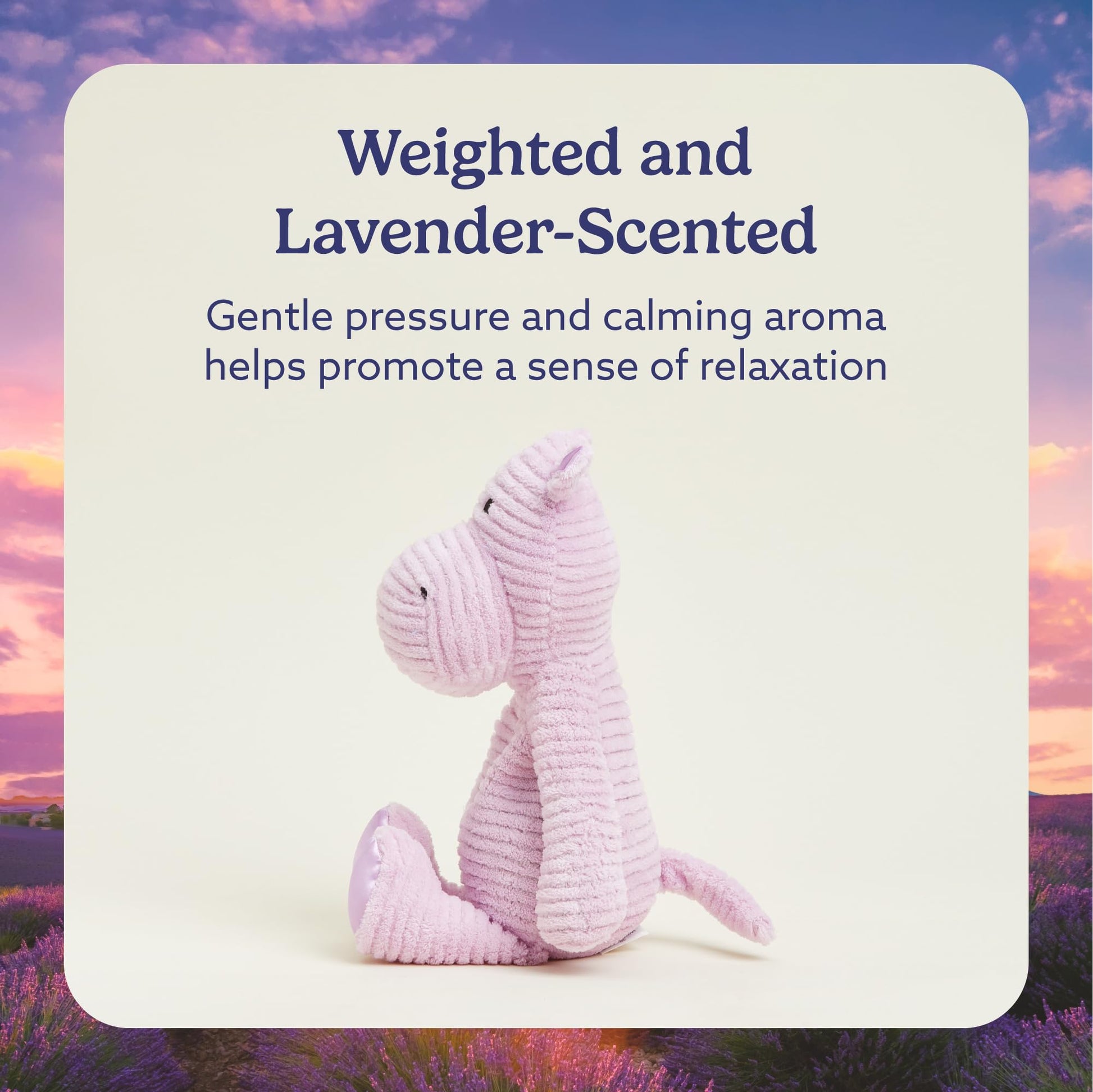 warmies Microwavable & Weighted Stuffed Animals, Hippo - Soothing Heated Stuffed Animal - Dual Heat & Chill Comfort - Calming Comfort for Adults