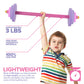 Modern Innovations Kids Barbell Weight Set, Toy Workout Equipment, Kid Weights for Exercise, Toddler Fun & Fitness (Pink & Purple)