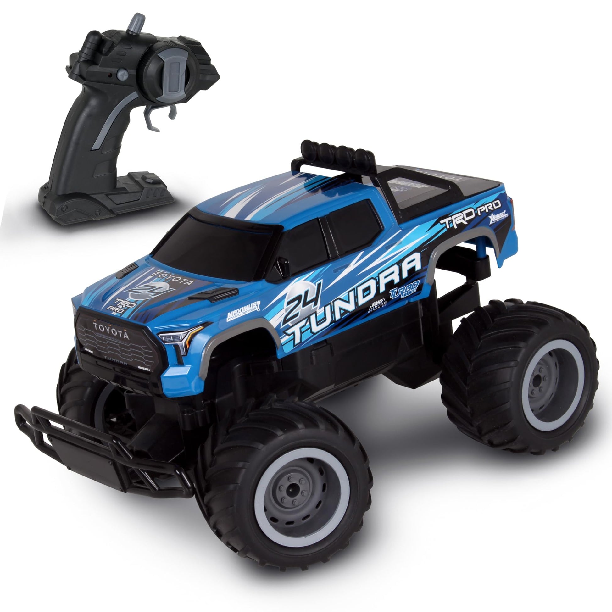 NKOK Mean Machines RTR RC Toyota Tundra Blue Turbo Boost, Wheelies & Donuts