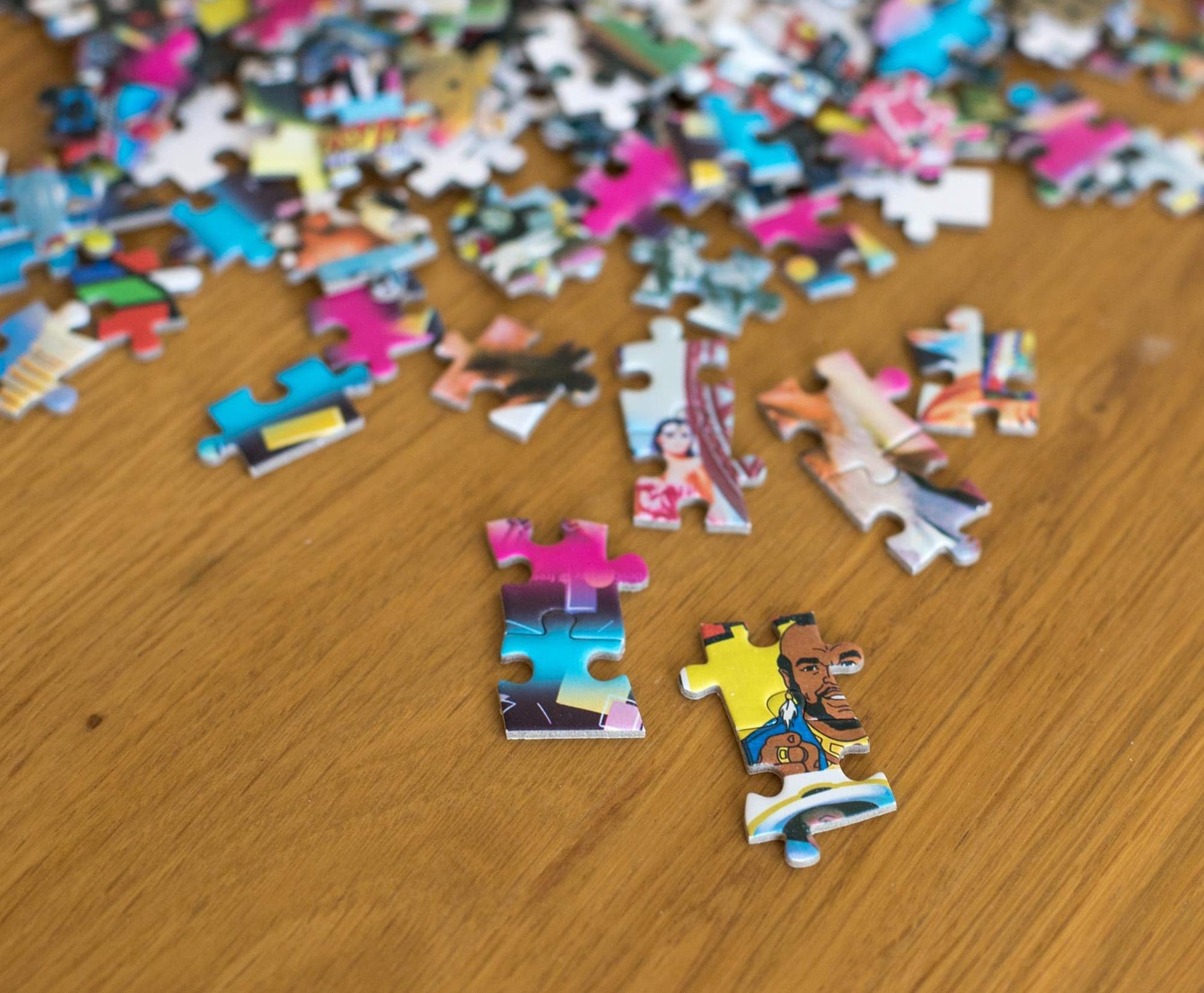 The Crazy 80's! Retro Puzzle for Adults and Kids | 1000 Piece Jigsaw Puzzle Toy | Interactive Brain Teaser for Family Game Night | 28 x 20 Inches