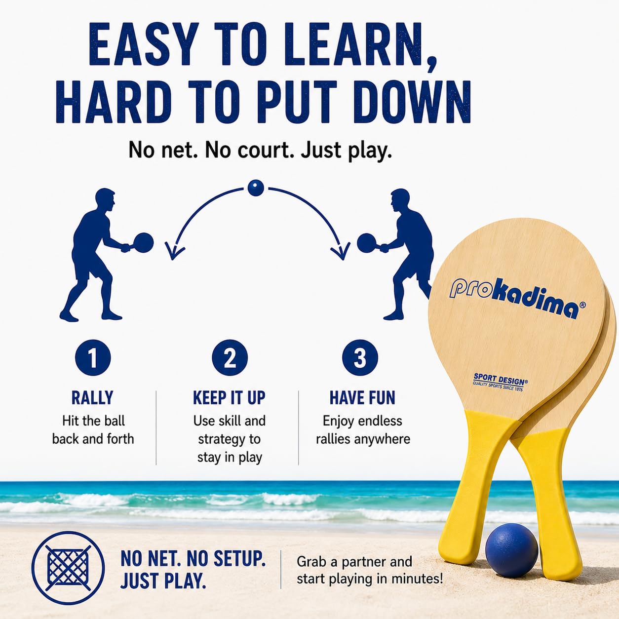 Pro Kadima Beach Paddle Set