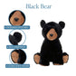 The Petting Zoo Black Bear Stuffed Animal, Gifts for Kids, Wild Onez Zoo Animals, Jumbo Black Bear Plush Toy 20 inches