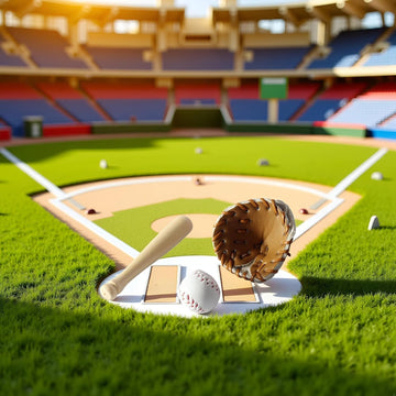 6Pcs/Set Khaki Dollhouse Baseball, 1/12 Scale Miniature Accessories, Wood Miniature Baseball Glove Set for Scene Decor