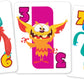 Outset Media Crazy 8's Card Game - The Classic Game of Monstrous Mayhem - Contains 36 Over-Sized Cards for 2 to 4 Players Ages 4 and up