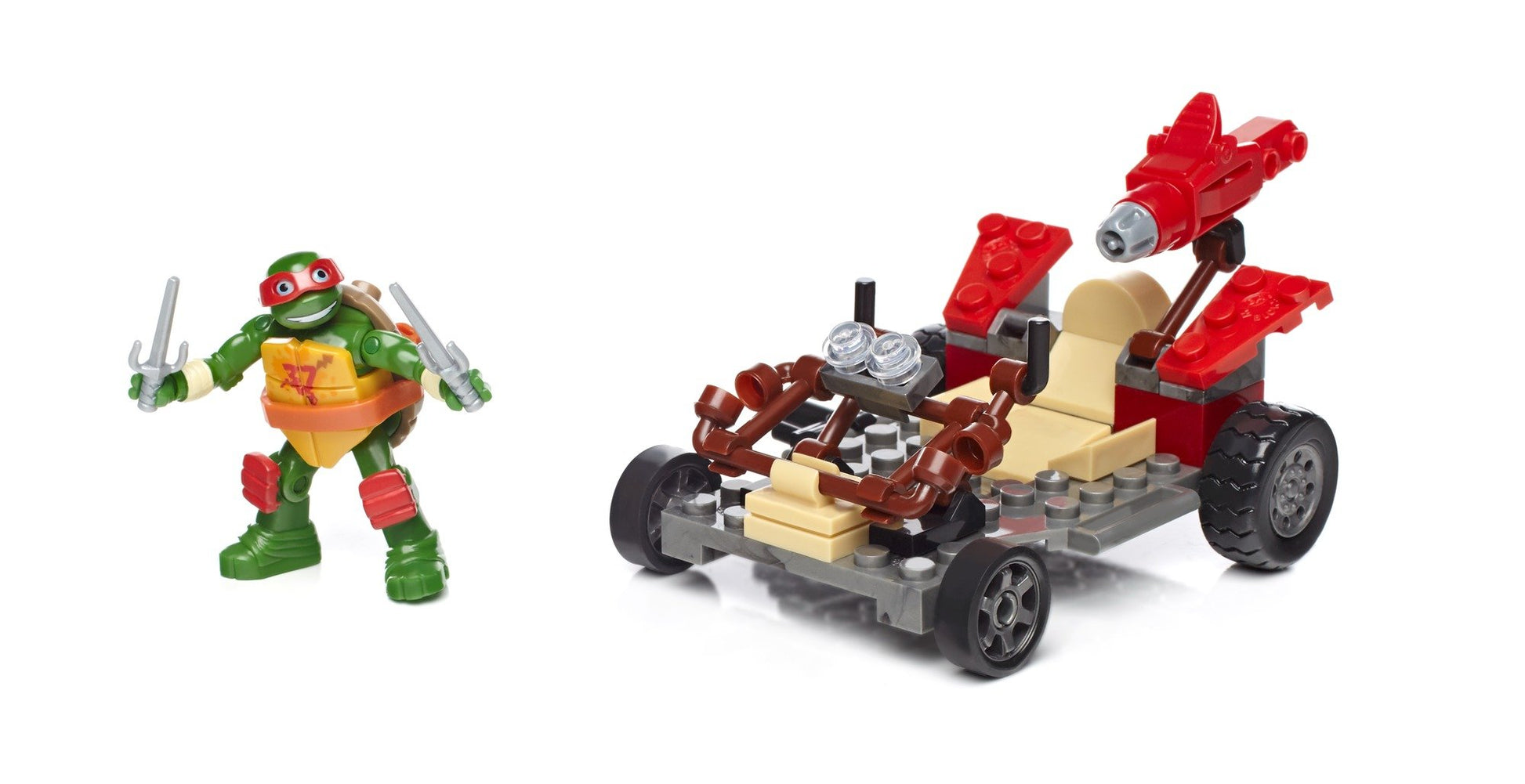 Mega Bloks Teenage Mutant Ninja Turtles Ninja Racers, Raphael Pizza Speedster
