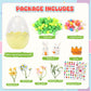 Easter Bunny Terrarium Kit for Kids, Mini Flower Garden Arts & Crafts, Easter Basket Stuffers, Rabbit Gardening Gift for Boys and Girls Ages 4-12