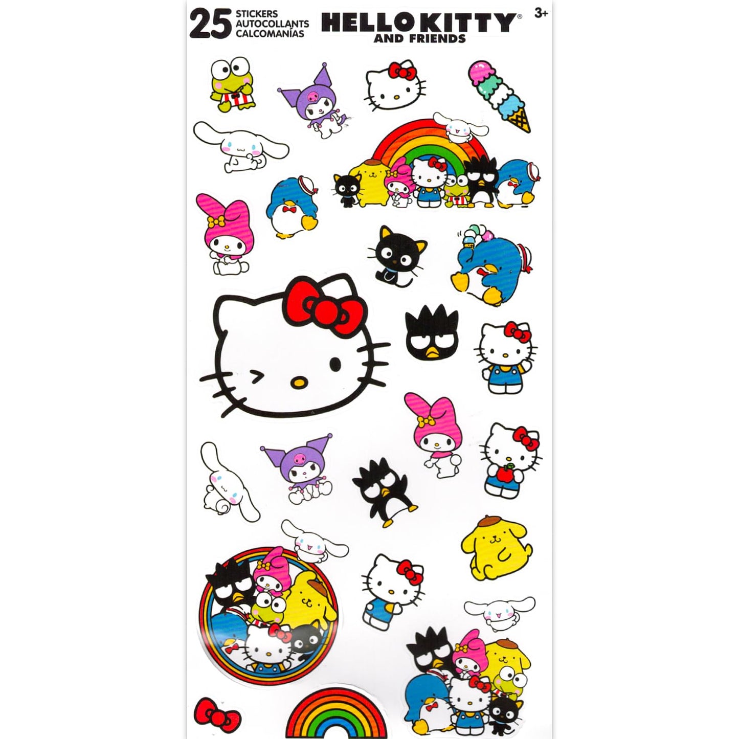 Hello Kitty Outdoor Toys for Girls, Kids - Bundle With 3 Mini Sports Balls, Jump Rope, and Stickers | Fitness Toys, Sport Playset