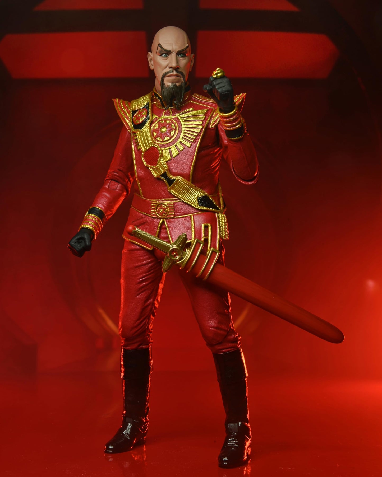 NECA - King Features Flash Gordon - Ming Red Military 7In Ultimate Action Figure