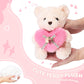 ABEARCAR Cute Teddy Bear Stuffed Animals with Pink Heart for Kids,Soft Teddy Bear Plushies Valentine's Day, for Girlfriend Kids or Mom