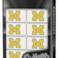 MasterPieces Game Day - NCAA Michigan Wolverines - 28 Piece Team Logo Double Six Domino Set