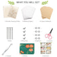 Rhykoka Professional Flower Press, 8 Layers 6.3x8.3 inch (16x21cm) Wooden Flower Press Kit/Flower Pressing for Adults, Great Gift for DIY Flowers
