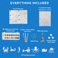 EyeConnect Crafts DIY 3D Tunnel Book Kit - Creative STEAM Art & Craft Set for Kids & Teens, Build, Paint & Make Your Own Book with Posable Interactive