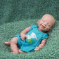 DangTpor 16" Realistic Newborn Silicone Baby Doll - 4.4 Lbs, 3D Painted Skin, Visible Veins, Weighted Sleeping Girl