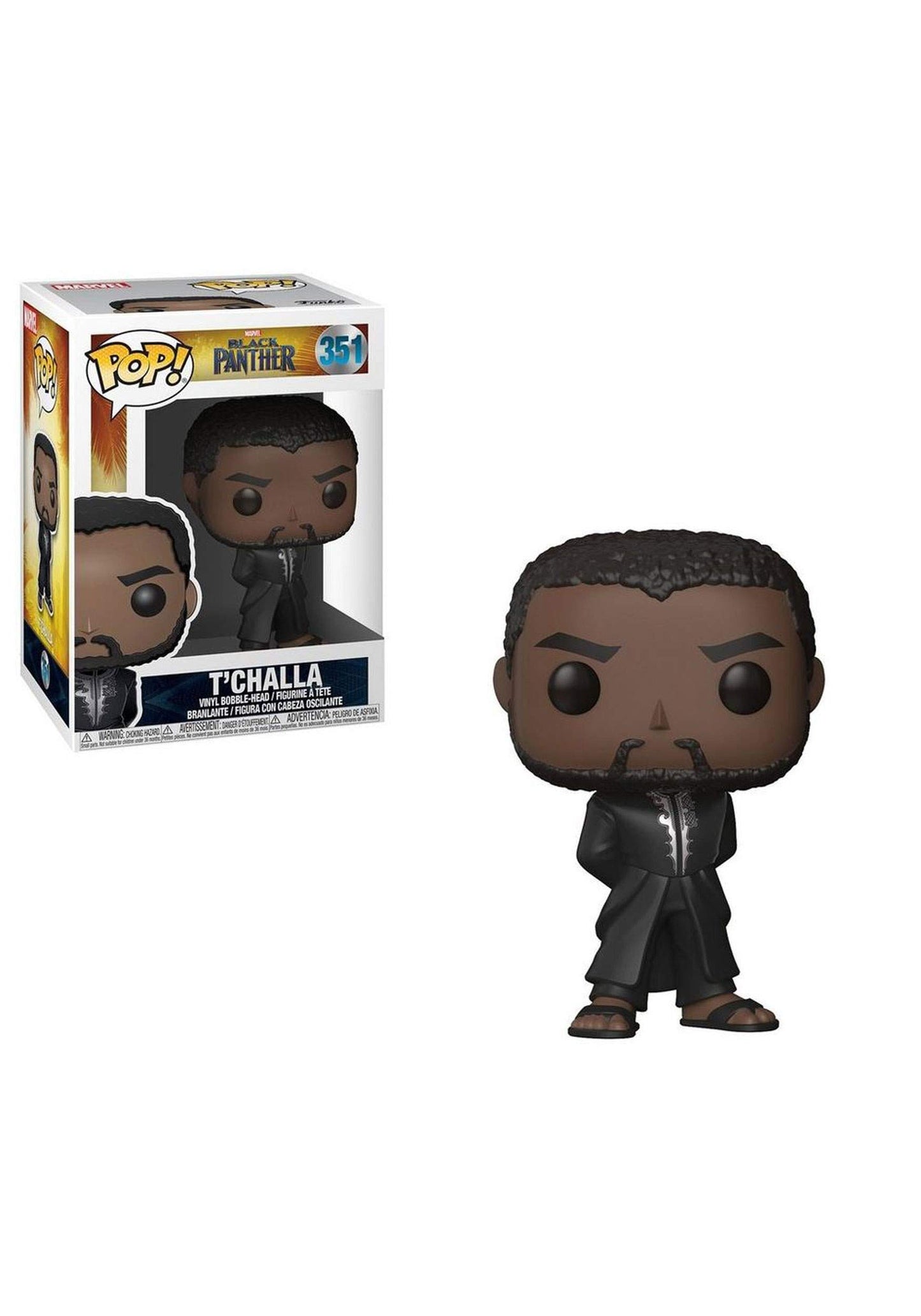 Funko Pop Marvel Black Panther Robe Collectible Figure, Multicolor